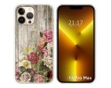 Funda Silicona compatible con iPhone 13 Pro Max (6.7) diseño Madera 08 Dibujos