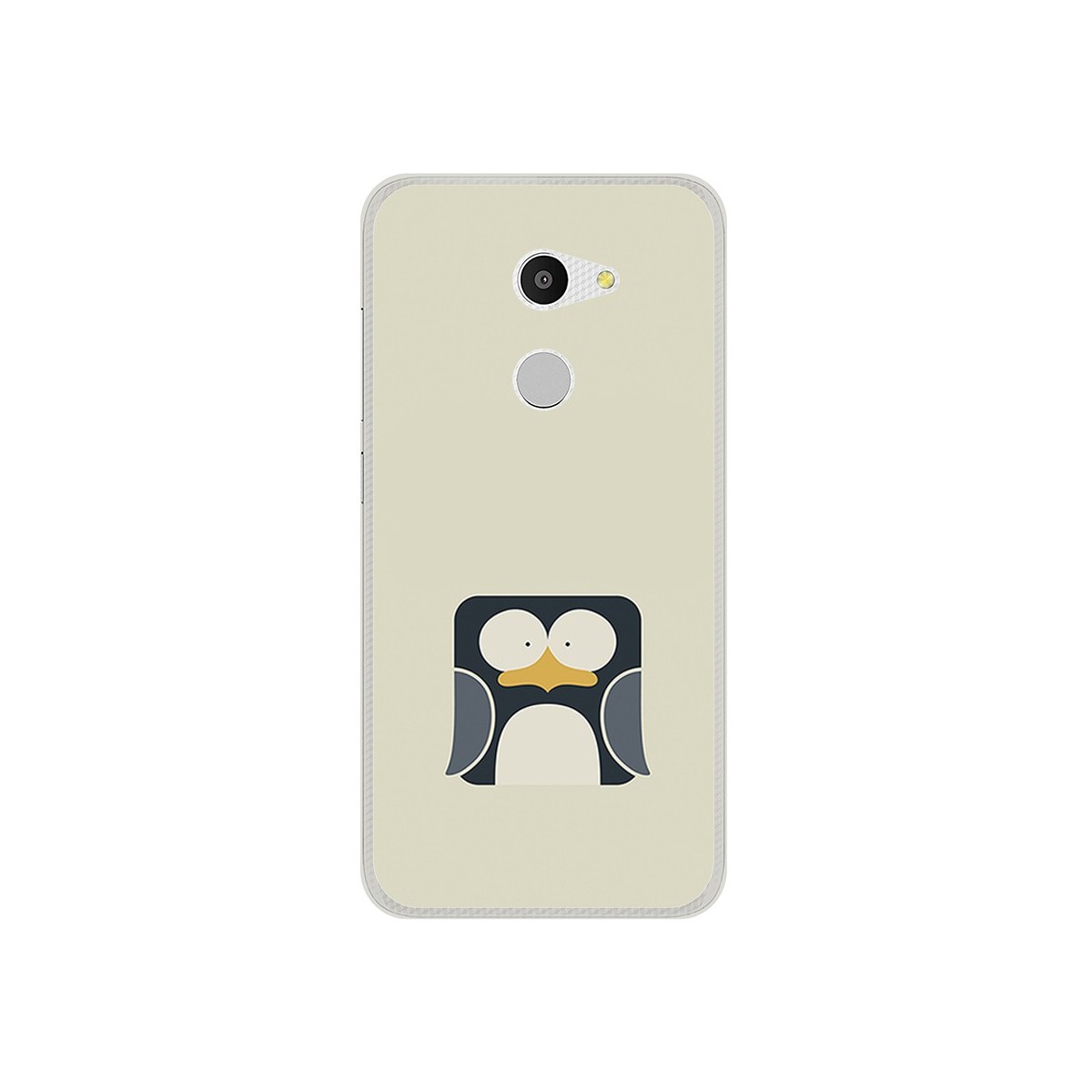 Funda Gel Tpu para Alcatel A3 (4G) Diseño Pingüino Dibujos