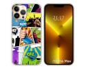 Funda Silicona compatible con iPhone 13 Pro Max (6.7) diseño Comic Dibujos