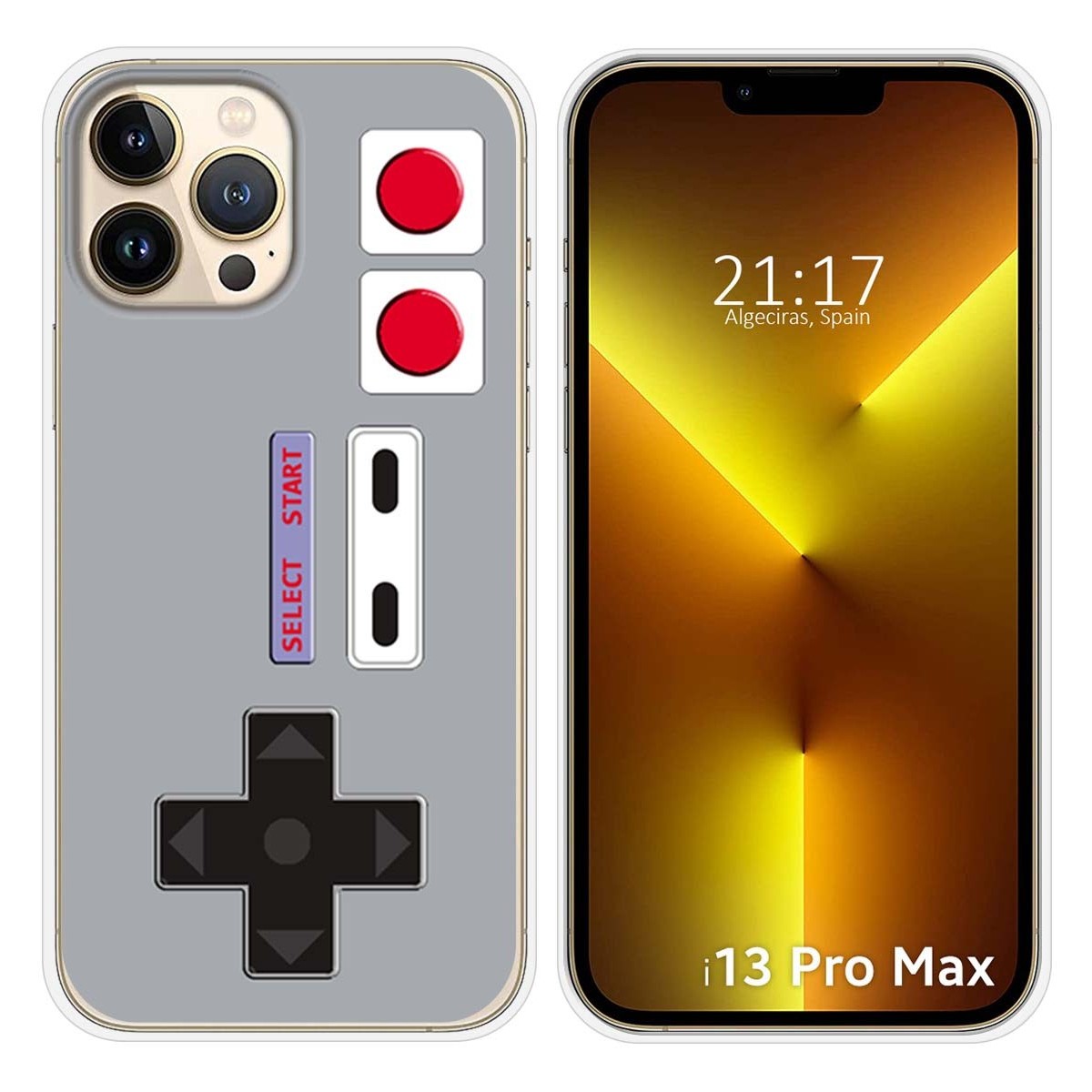 Funda Silicona compatible con iPhone 13 Pro Max (6.7) diseño Consola Dibujos
