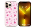 Funda Silicona compatible con iPhone 13 Pro Max (6.7) diseño Flores Dibujos