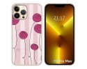 Funda Silicona compatible con iPhone 13 Pro Max (6.7) diseño Flores Vintage Dibujos