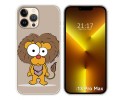 Funda Silicona compatible con iPhone 13 Pro Max (6.7) diseño Leon Dibujos