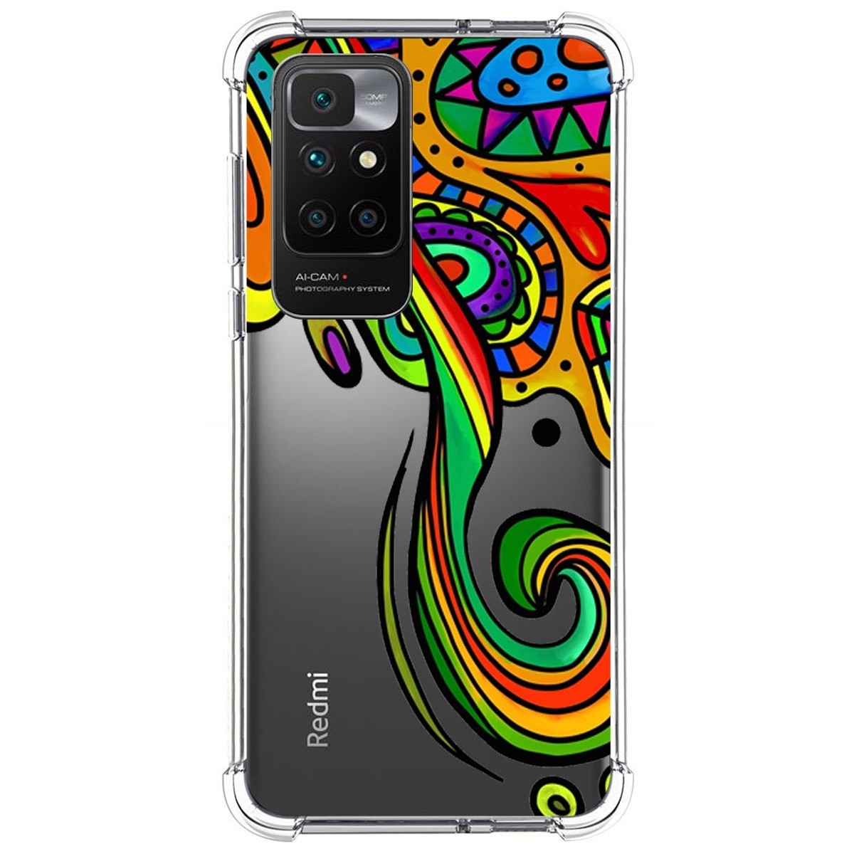 Funda Silicona Antigolpes para Xiaomi Redmi 10 (2021/2022) diseño Colores Dibujos