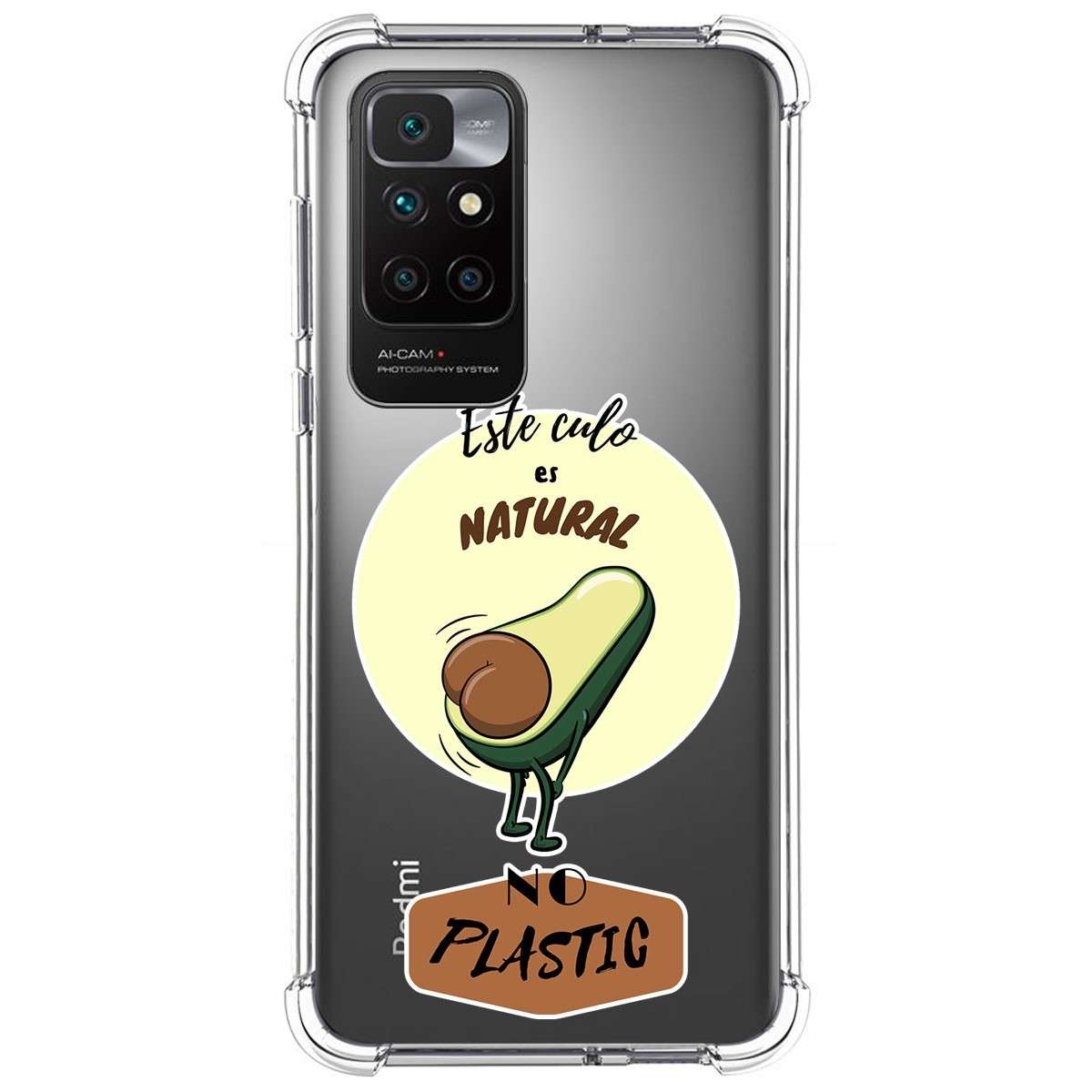 Funda Silicona Antigolpes para Xiaomi Redmi 10 (2021/2022) diseño Culo Natural Dibujos
