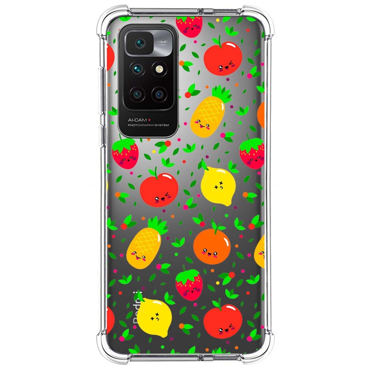 Funda Silicona Antigolpes para Xiaomi Redmi 10 (2021/2022) diseño Frutas 01 Dibujos