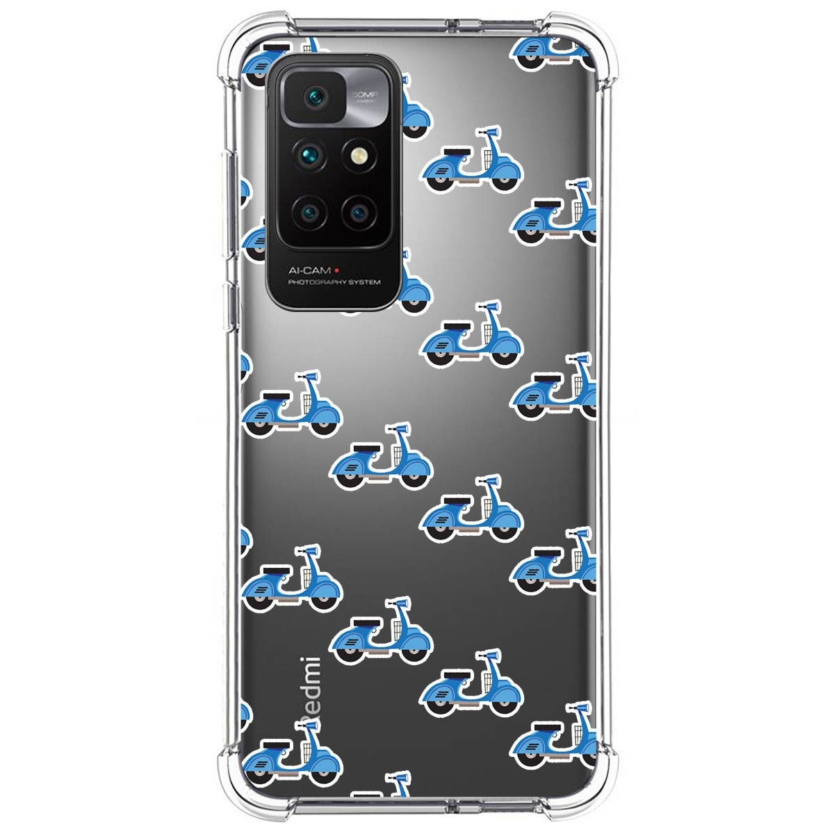 Funda Silicona Antigolpes para Xiaomi Redmi 10 (2021/2022) diseño Scooter Dibujos