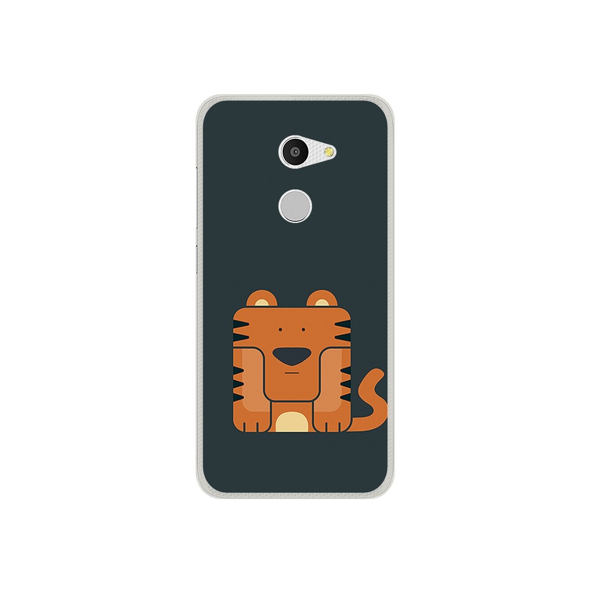 Funda Gel Tpu para Alcatel A3 (4G) Diseño Tigre Dibujos