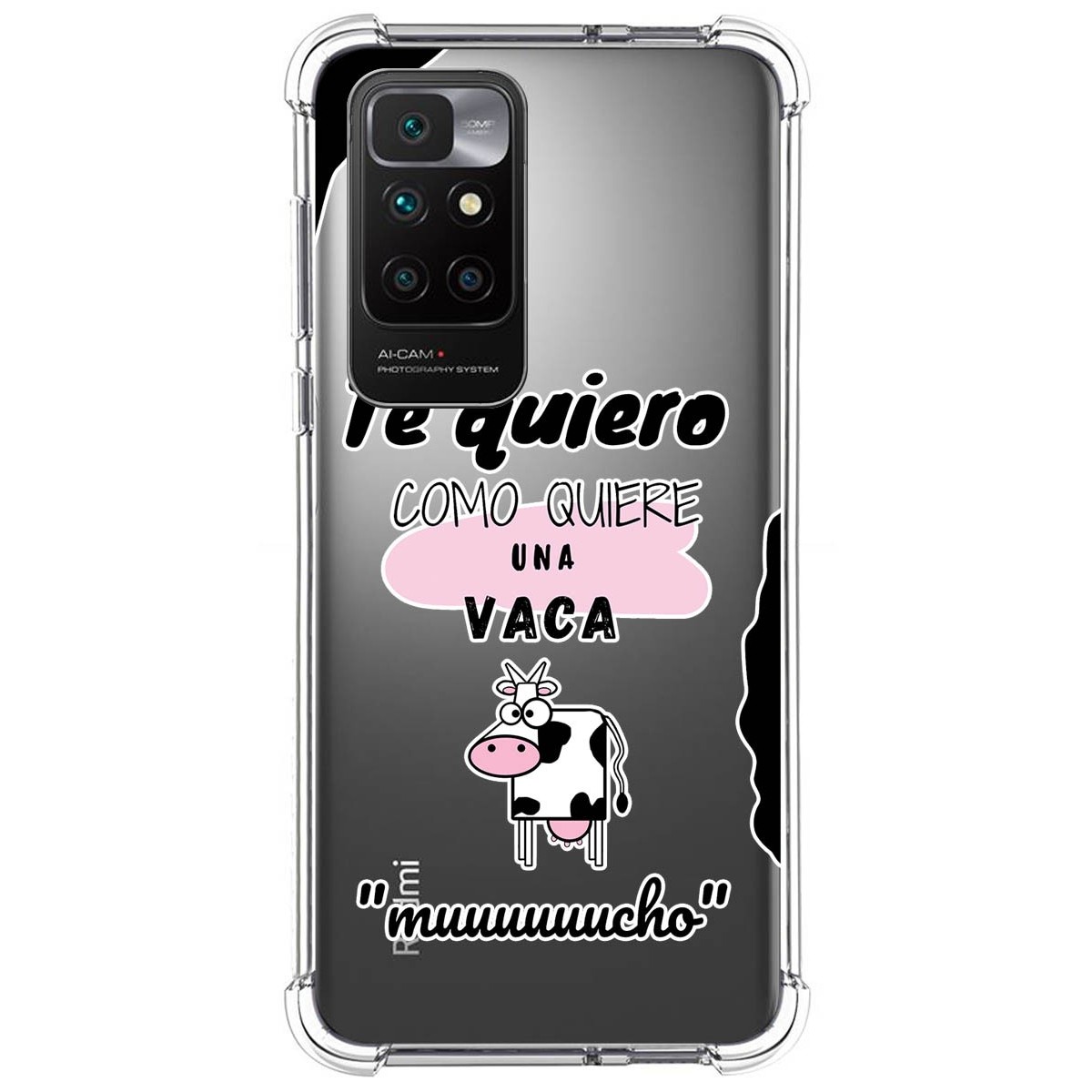 Funda Silicona Antigolpes para Xiaomi Redmi 10 (2021/2022) diseño Vaca Dibujos
