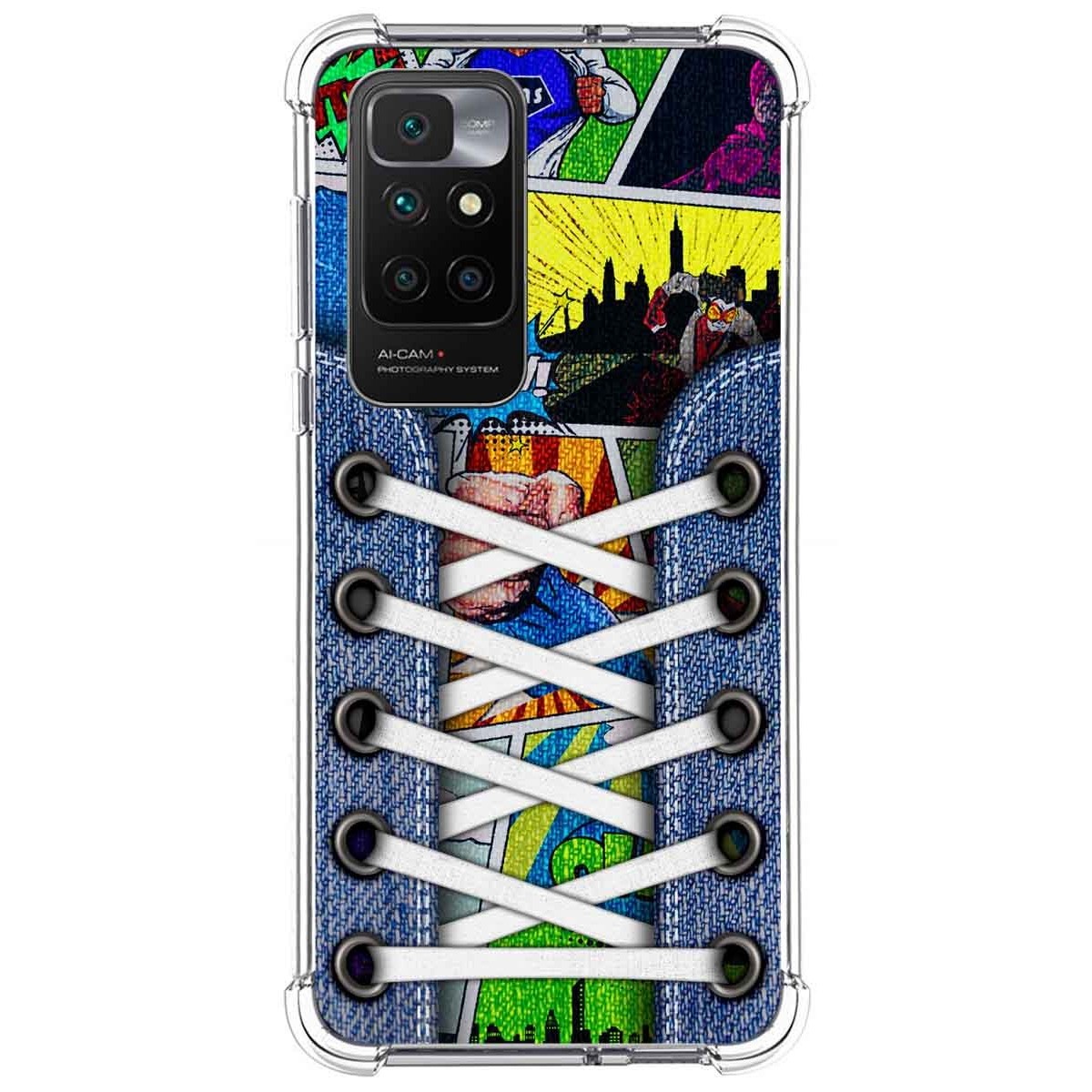 Funda Silicona Antigolpes para Xiaomi Redmi 10 (2021/2022) diseño Zapatillas 14 Dibujos