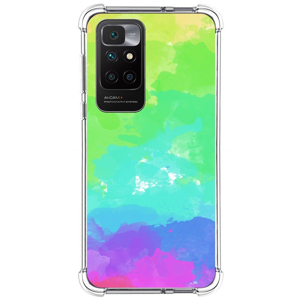 Funda Silicona Antigolpes para Xiaomi Redmi 10 (2021/2022) diseño Acuarela 03 Dibujos