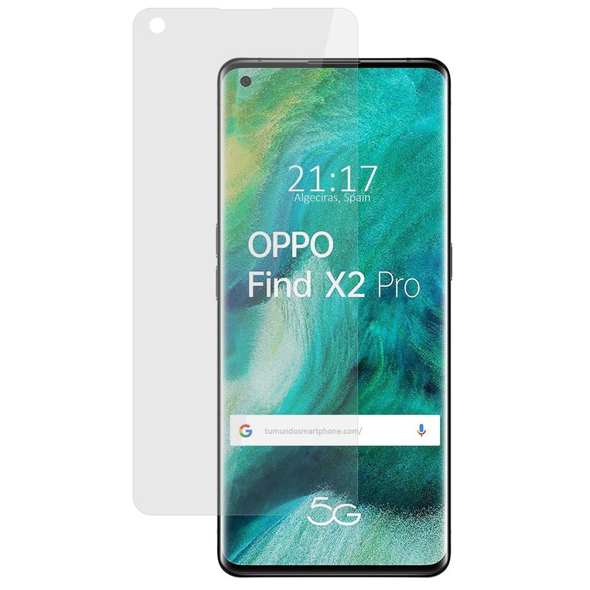 Protector Pantalla hidrogel Mate Antihuellas para Oppo Find X2 Pro