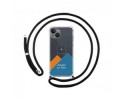 Personaliza tu Funda Colgante Transparente compatible con Iphone 13 (6.1) con Cordon Negro Dibujo Personalizada