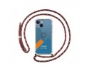 Personaliza tu Funda Colgante Transparente compatible con Iphone 13 Mini (5.4) con Cordon Rosa / Dorado Dibujo Personalizada