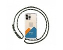Personaliza tu Funda Colgante Transparente compatible con Iphone 13 Pro Max (6.7) con Cordon Verde / Dorado Dibujo Personalizada