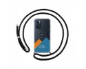 Personaliza tu Funda Colgante Transparente para Oppo Reno 6 5G con Cordon Negro Dibujo Personalizada