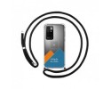 Personaliza tu Funda Colgante Transparente para Xiaomi Redmi 10 (2021/2022) con Cordon Negro Dibujo Personalizada