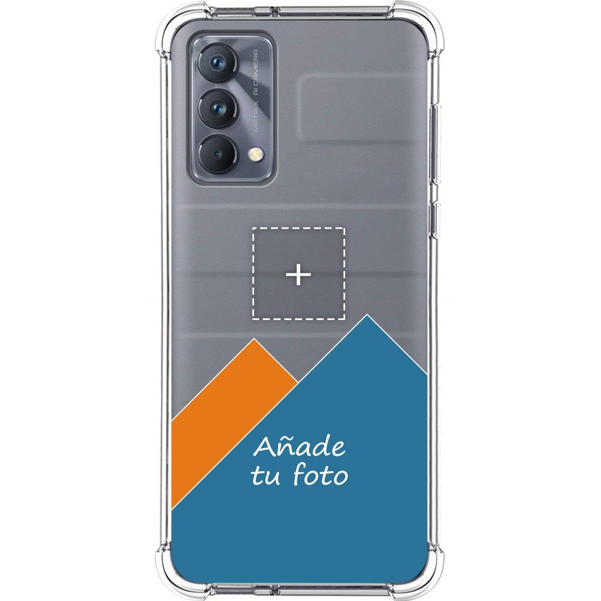 Personaliza tu Funda Silicona AntiGolpes Transparente con tu Fotografía para Realme GT Master Edition Dibujo Personalizada