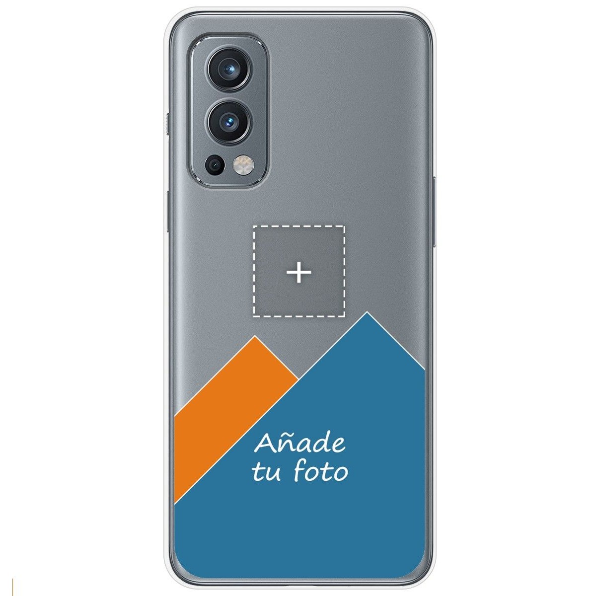 Personaliza tu Funda Silicona Gel Tpu Transparente con tu Fotografia para OnePlus Nord 2 5G Dibujo Personalizada