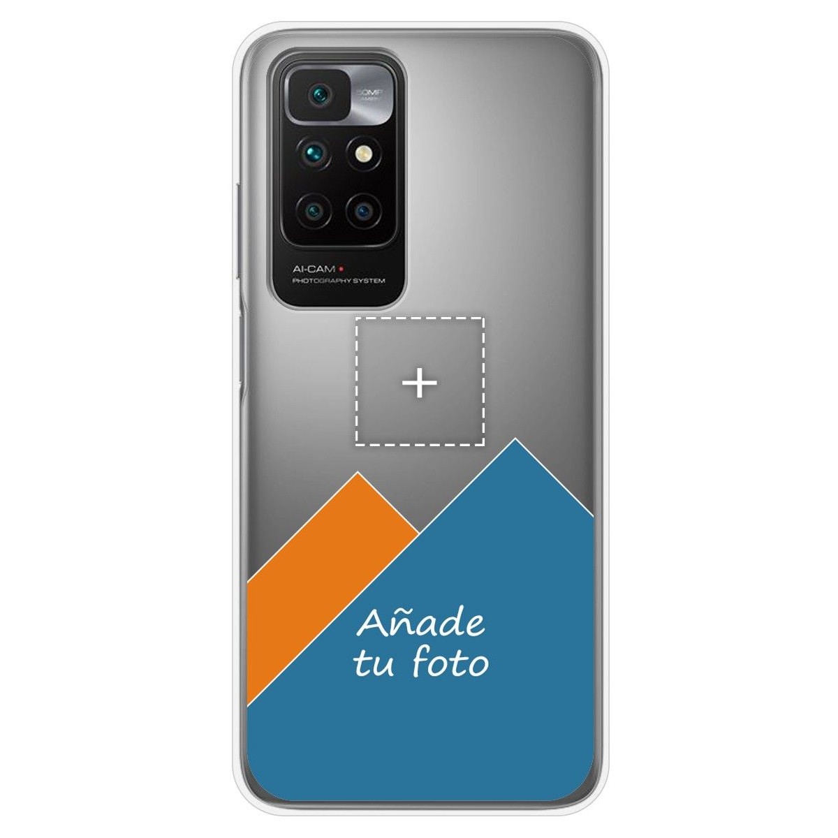 Personaliza tu Funda Silicona Gel Tpu Transparente con tu Fotografia para Xiaomi Redmi 10 (2021/2022) Dibujo Personalizada