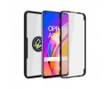 Funda Doble Negra Pc + Tpu Full Body 360 con Anillo para Oppo A94 5G