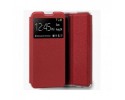 Funda Libro Soporte con Ventana para Oppo A54 5G / A74 5G color Roja