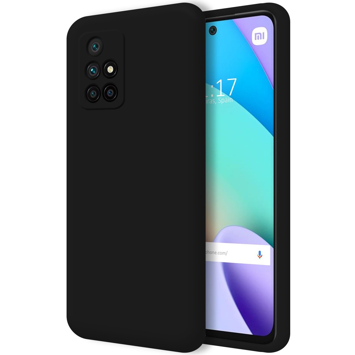 Funda Silicona Líquida Ultra Suave para Xiaomi Xiaomi Redmi 10 (2021/2022) color Negra
