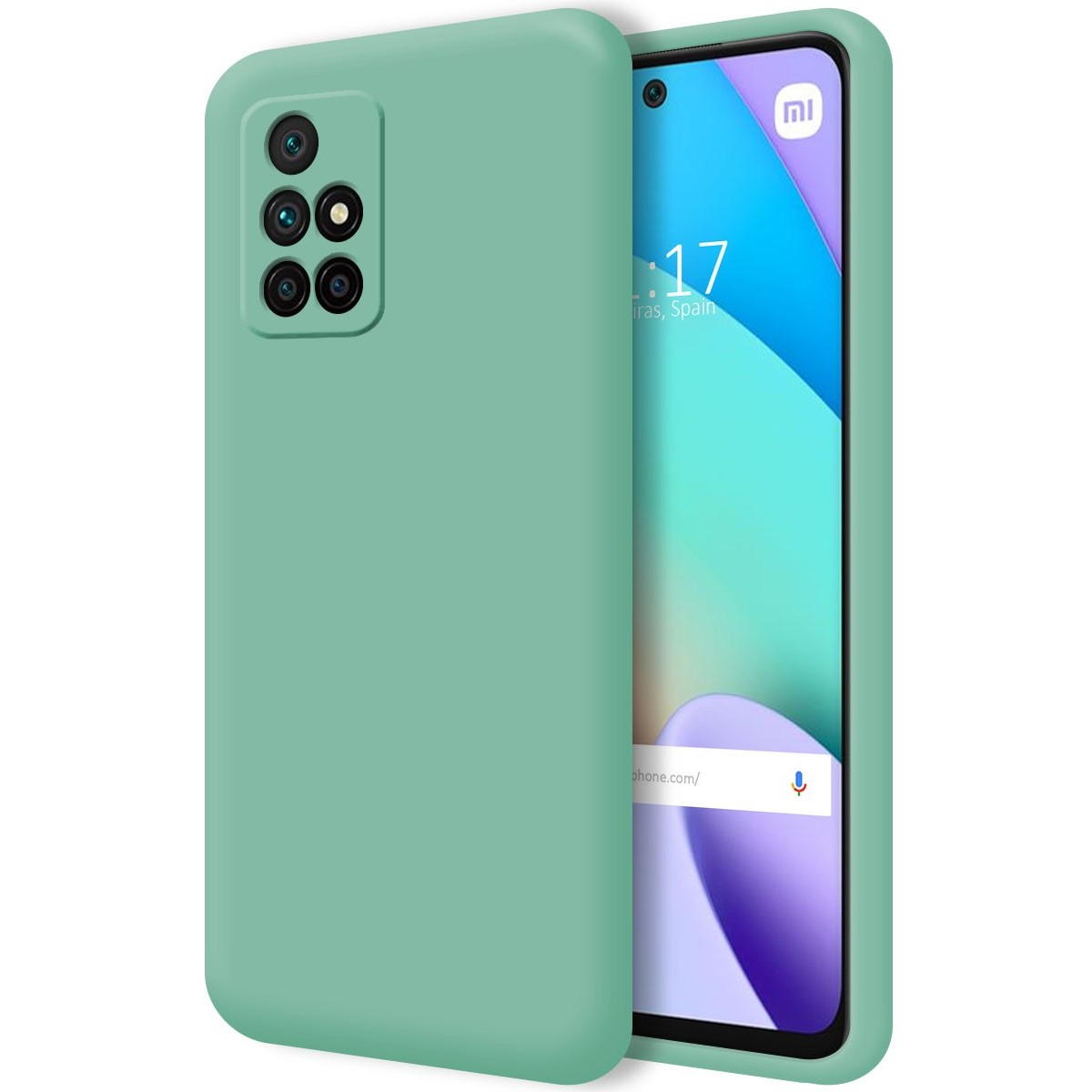 Xiaomi Redmi 10 (2021/2022) Funda Gel Tpu Silicona Líquida Verde