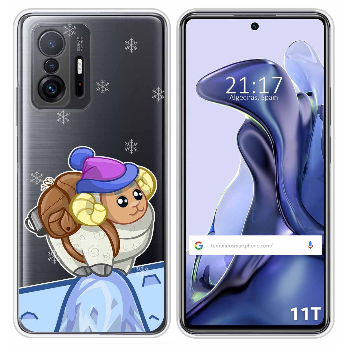 Funda Silicona Transparente para Xiaomi 11T 5G / 11T Pro 5G diseño Cabra Dibujos