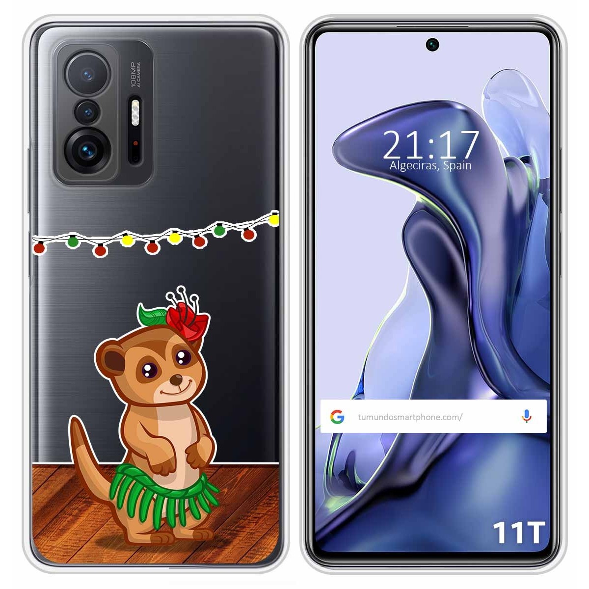 Funda Silicona Transparente para Xiaomi 11T 5G / 11T Pro 5G diseño Suricata Dibujos