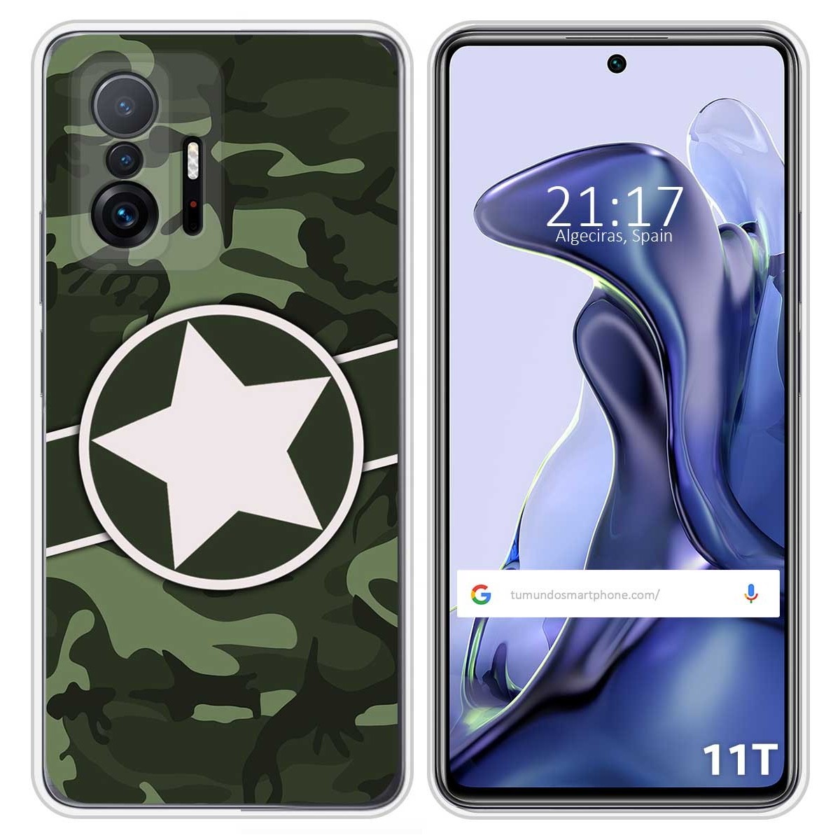 Funda Silicona para Xiaomi 11T 5G / 11T Pro 5G diseño Camuflaje 01 Dibujos
