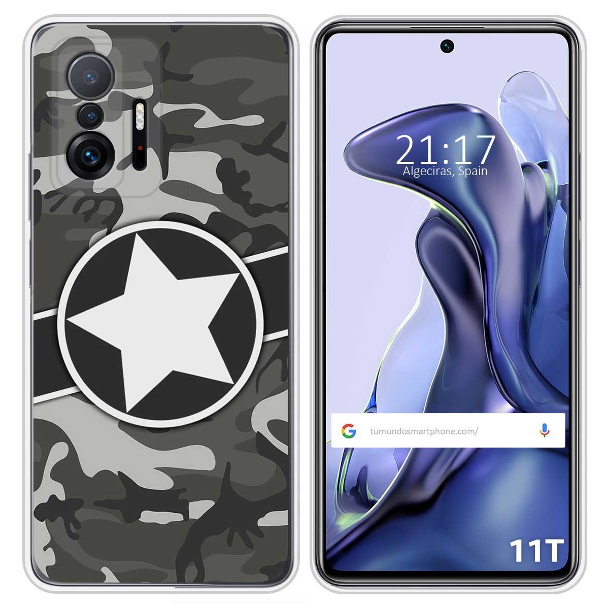 Funda Silicona para Xiaomi 11T 5G / 11T Pro 5G diseño Camuflaje 02 Dibujos