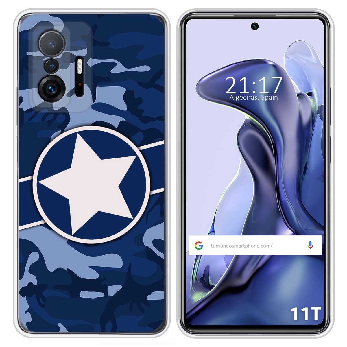 Funda Silicona para Xiaomi 11T 5G / 11T Pro 5G diseño Camuflaje 03 Dibujos