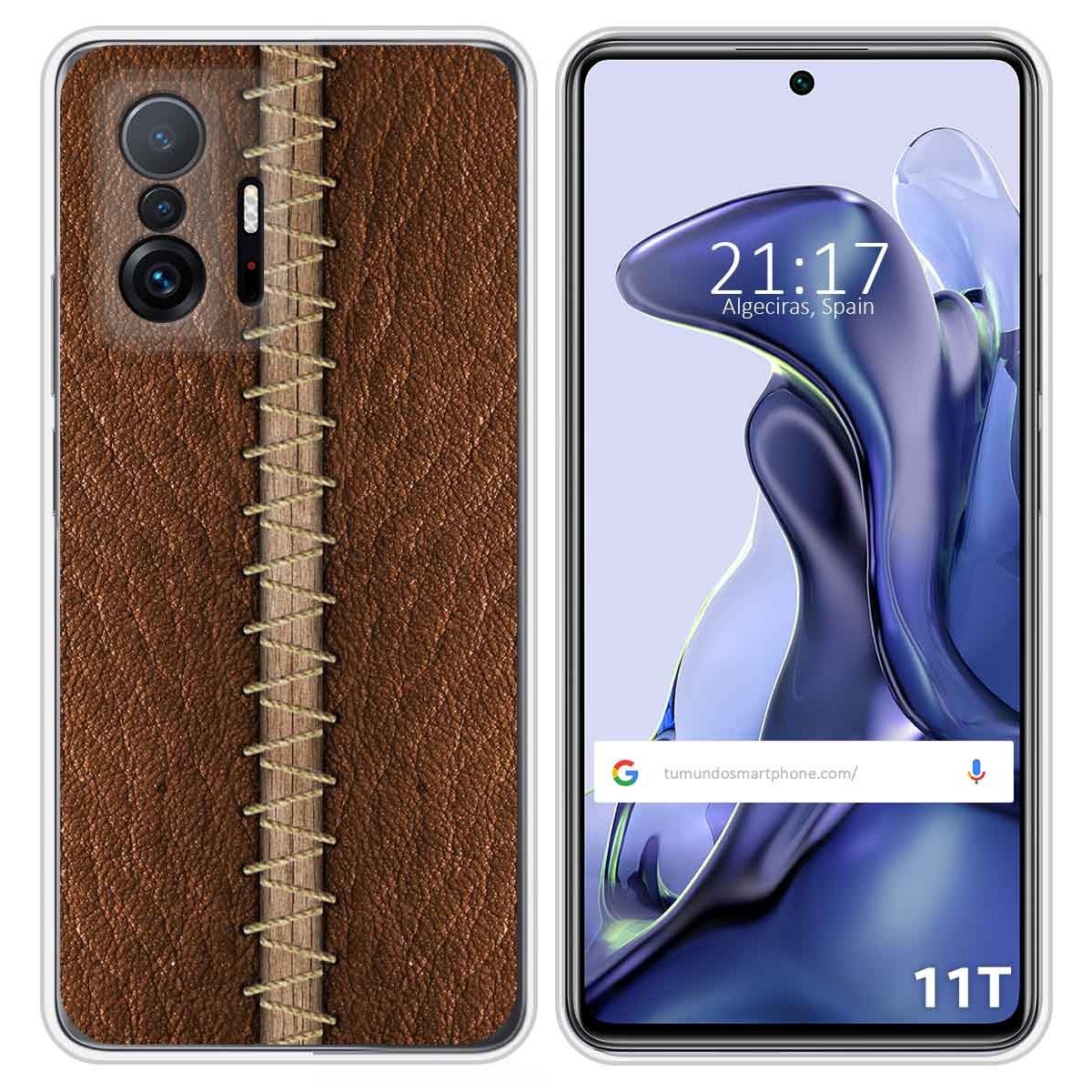 Funda Silicona para Xiaomi 11T 5G / 11T Pro 5G diseño Cuero 01 Dibujos