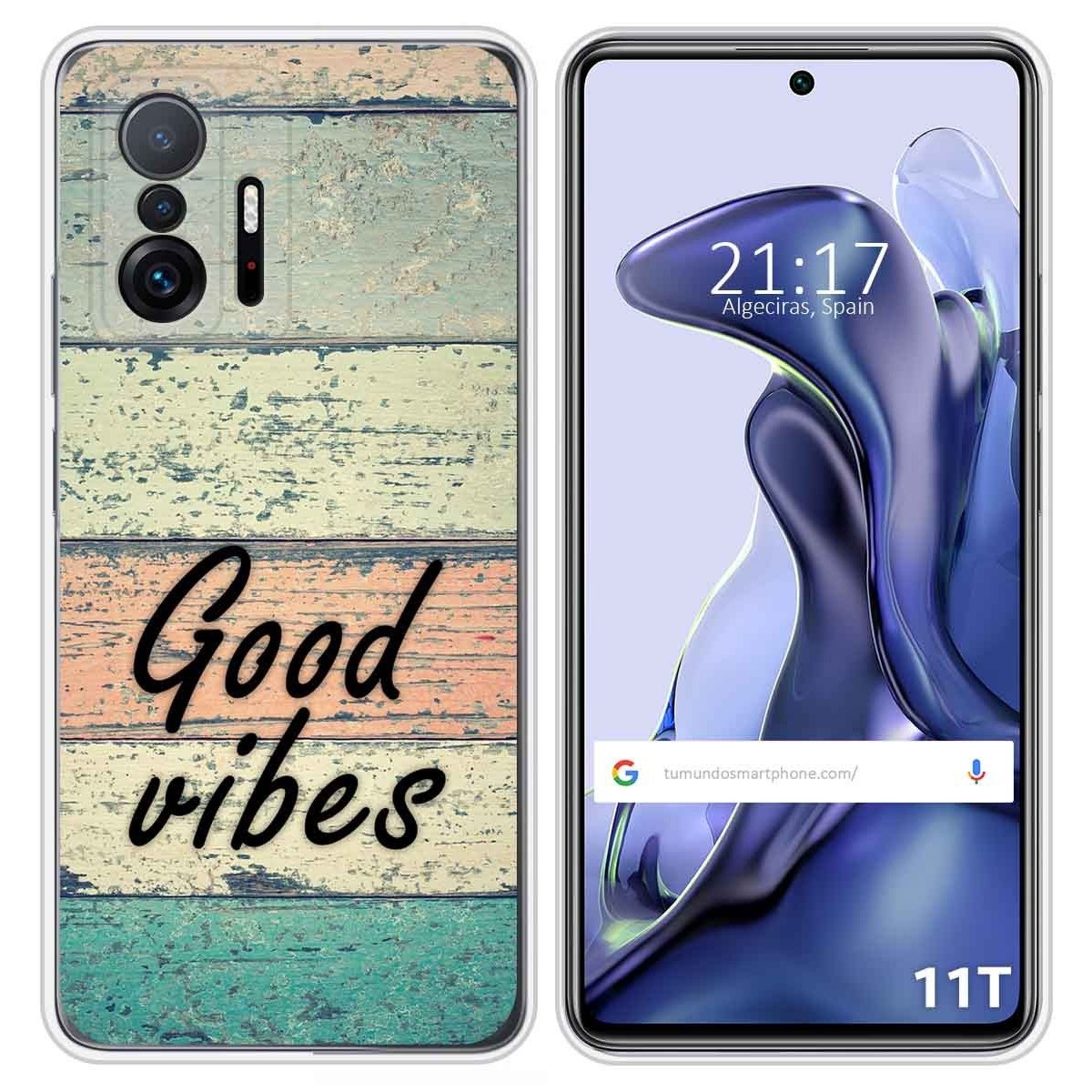 Funda Silicona para Xiaomi 11T 5G / 11T Pro 5G diseño Madera 01 Dibujos