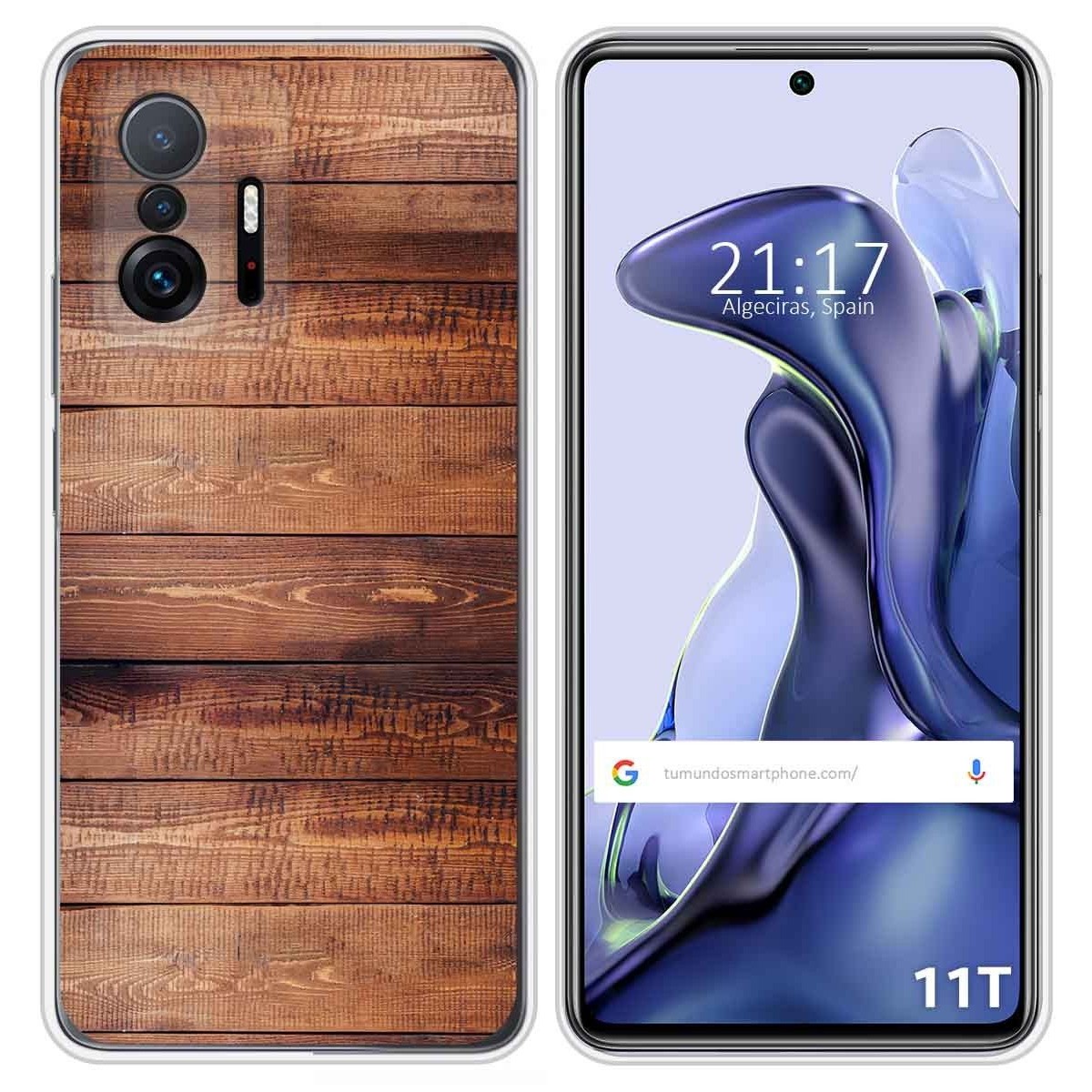 Funda Silicona para Xiaomi 11T 5G / 11T Pro 5G diseño Madera 02 Dibujos