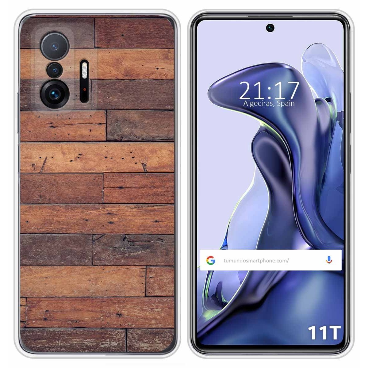 Funda Silicona para Xiaomi 11T 5G / 11T Pro 5G diseño Madera 03 Dibujos