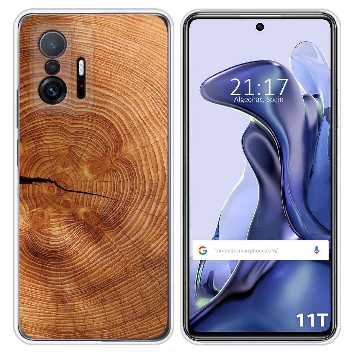 Funda Silicona para Xiaomi 11T 5G / 11T Pro 5G diseño Madera 04 Dibujos