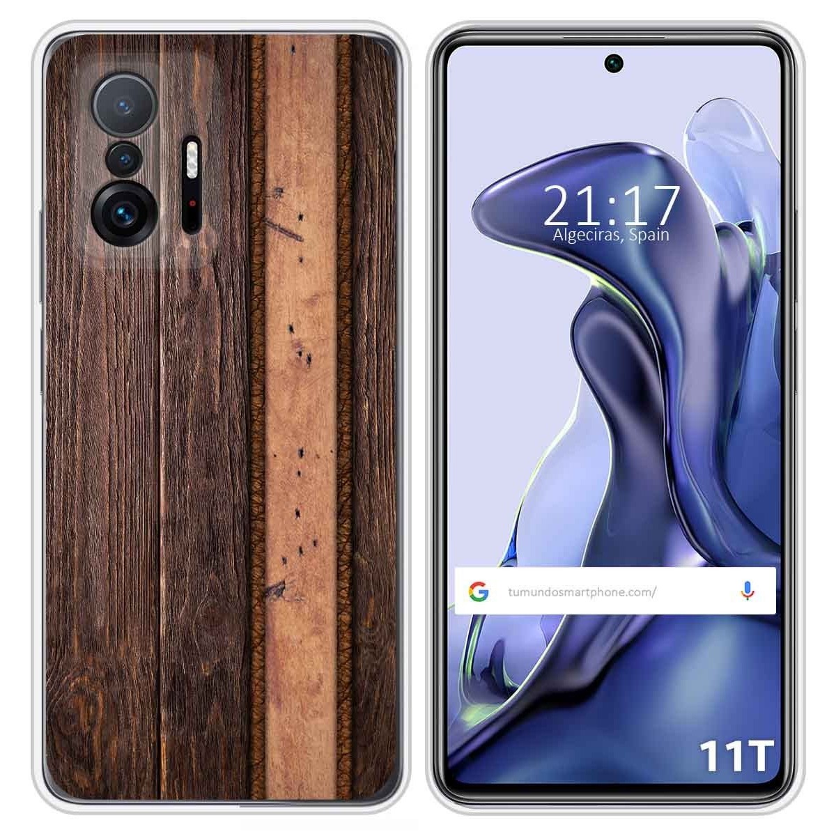 Funda Silicona para Xiaomi 11T 5G / 11T Pro 5G diseño Madera 05 Dibujos