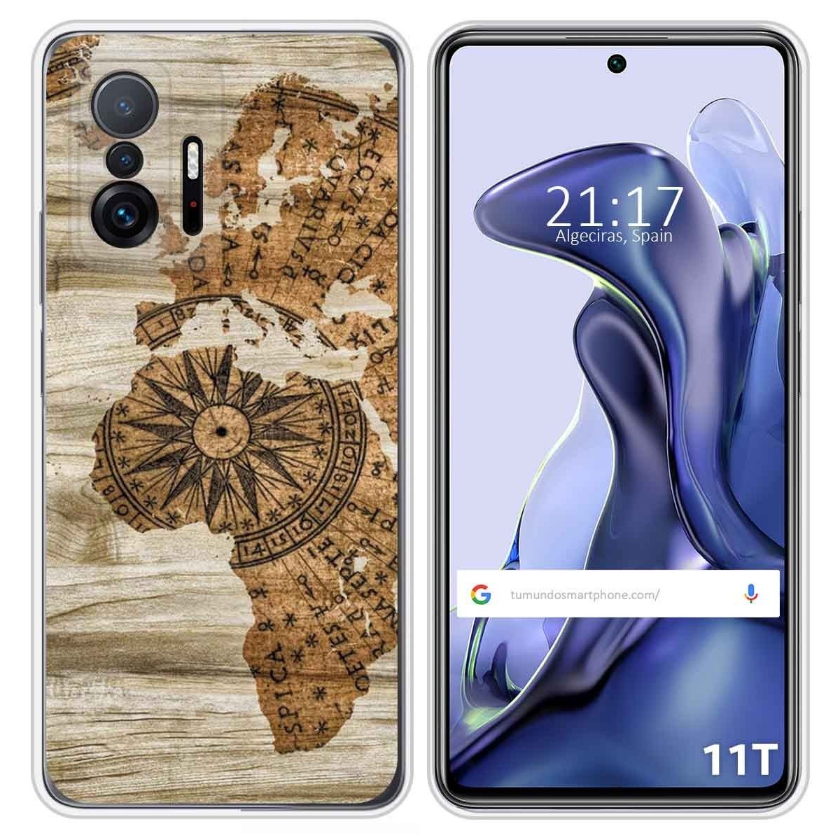 Funda Silicona para Xiaomi 11T 5G / 11T Pro 5G diseño Madera 07 Dibujos