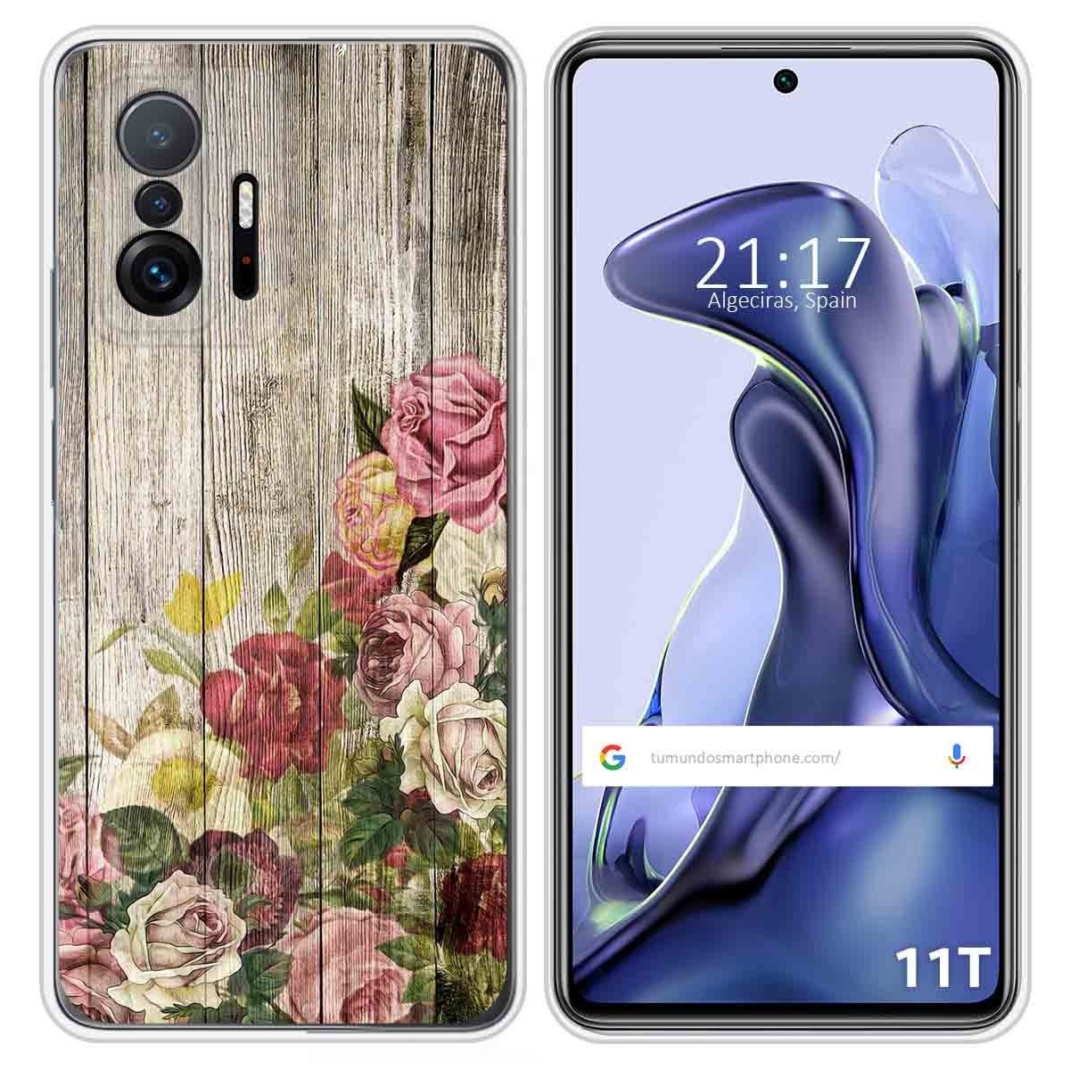 Funda Silicona para Xiaomi 11T 5G / 11T Pro 5G diseño Madera 08 Dibujos
