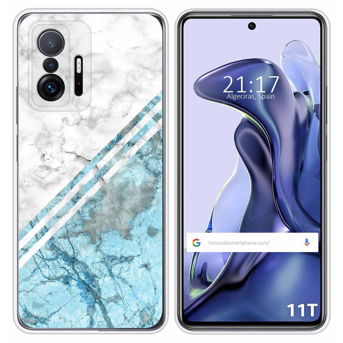 Funda Silicona para Xiaomi 11T 5G / 11T Pro 5G diseño Mármol 02 Dibujos