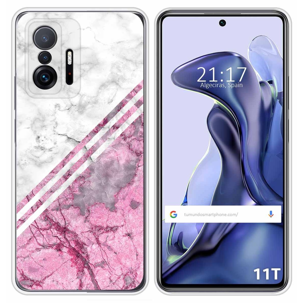 Funda Silicona para Xiaomi 11T 5G / 11T Pro 5G diseño Mármol 03 Dibujos