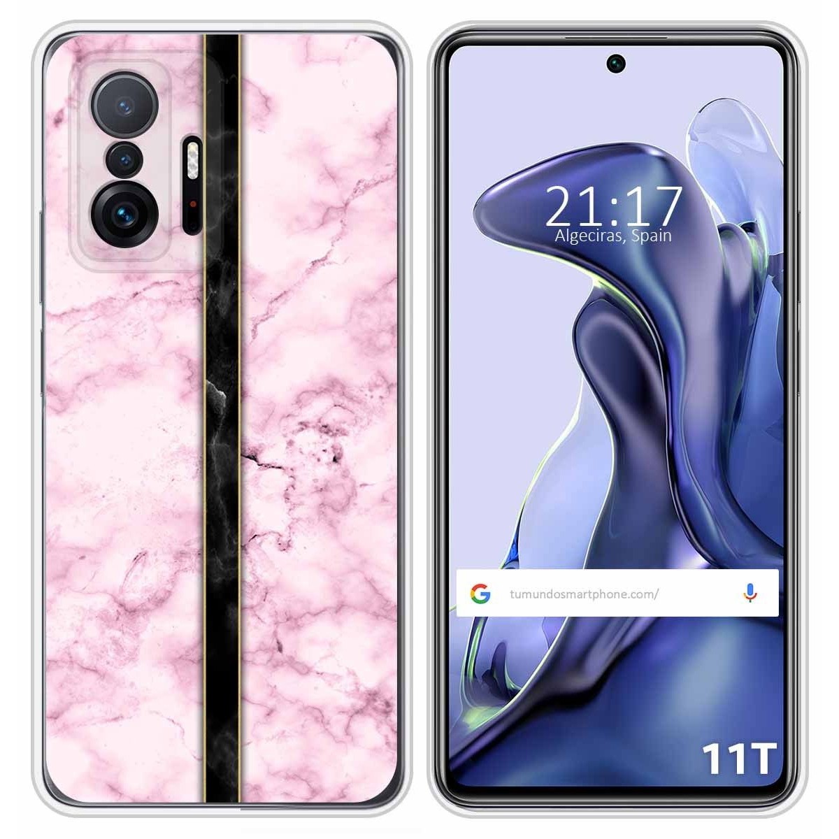 Funda Silicona para Xiaomi 11T 5G / 11T Pro 5G diseño Mármol 04 Dibujos