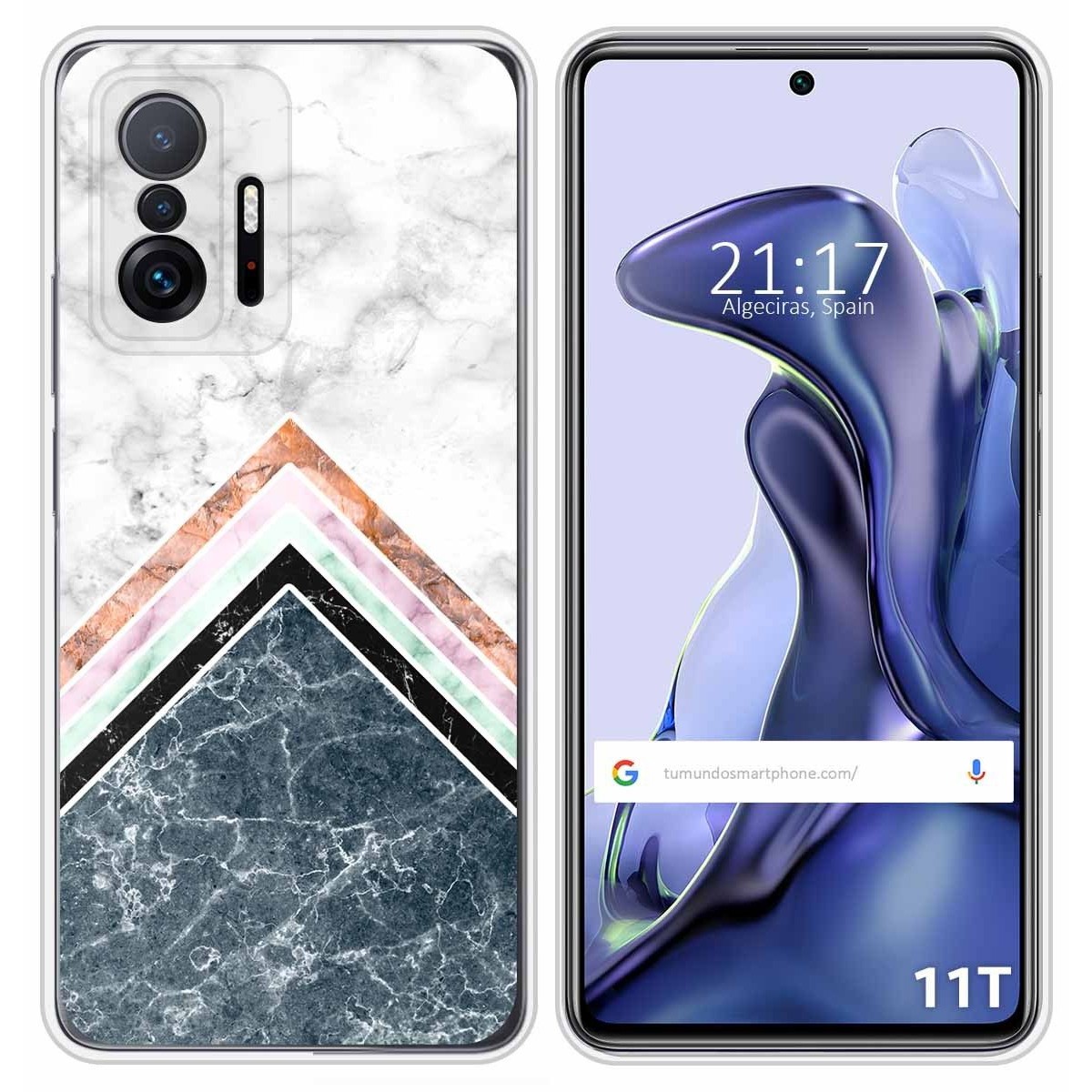 Funda Silicona para Xiaomi 11T 5G / 11T Pro 5G diseño Mármol 05 Dibujos