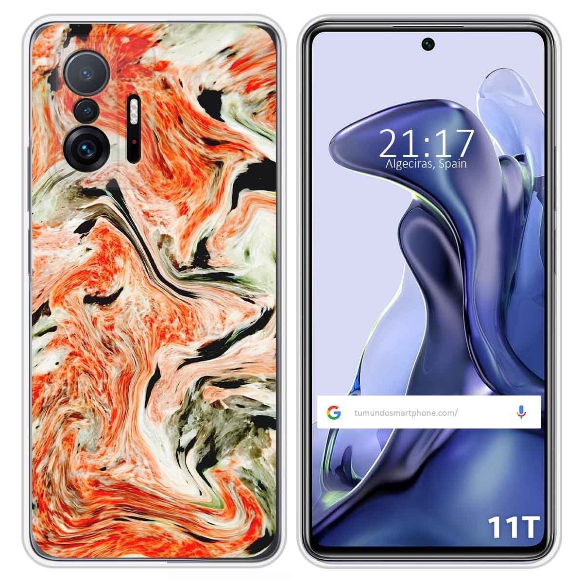 Funda Silicona para Xiaomi 11T 5G / 11T Pro 5G diseño Mármol 12 Dibujos