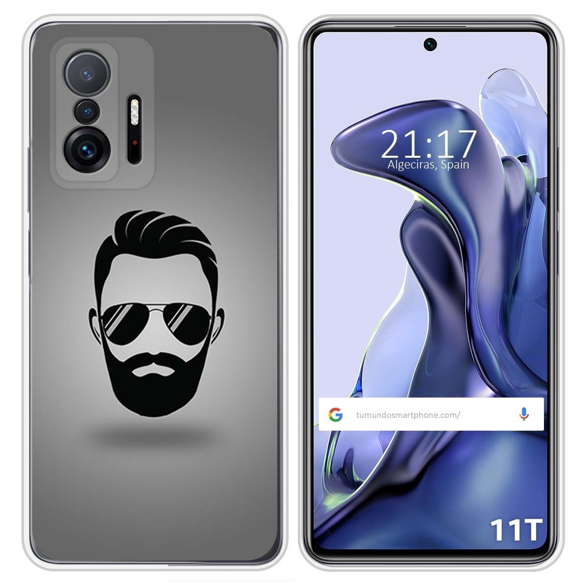 Funda Silicona para Xiaomi 11T 5G / 11T Pro 5G diseño Barba Dibujos