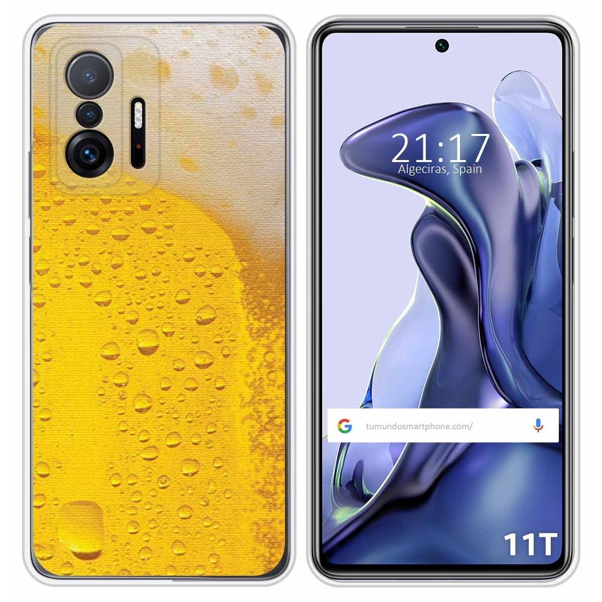 Funda Silicona para Xiaomi 11T 5G / 11T Pro 5G diseño Cerveza Dibujos