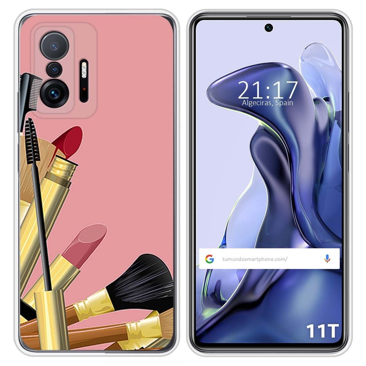 Funda Silicona para Xiaomi 11T 5G / 11T Pro 5G diseño Brochas Dibujos