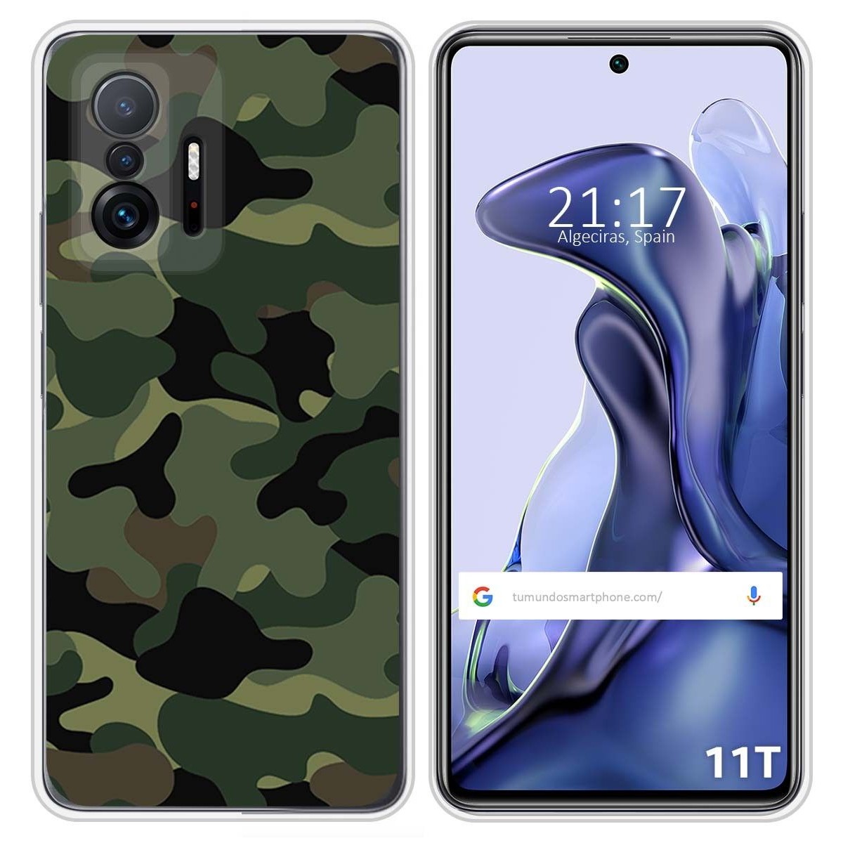 Funda Silicona para Xiaomi 11T 5G / 11T Pro 5G diseño Camuflaje Dibujos